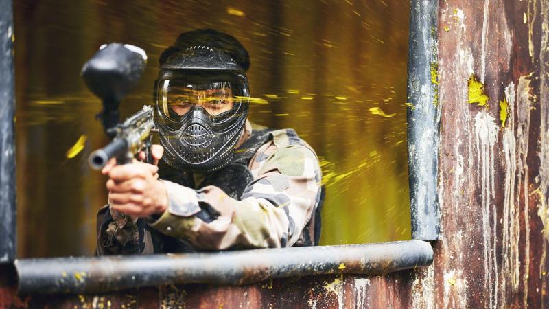 Dusseldorf stag do favorite - action-packed paintball