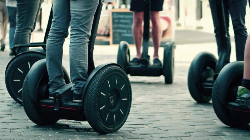 Stag group on a segway tour in Dusseldorf