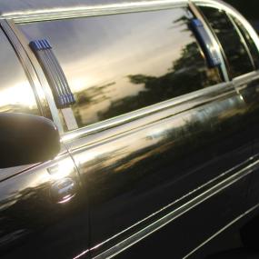 Stag group pick up at Dusseldorf Airport with a limo