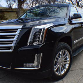 Dusseldorf tour for stag groups in the famous Cadillac Escalade