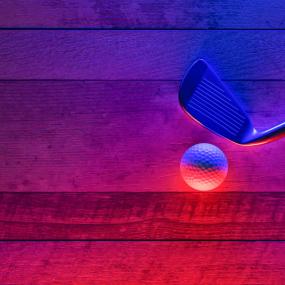 Glow in the dark minigolf game in Dusseldorf for stag groups