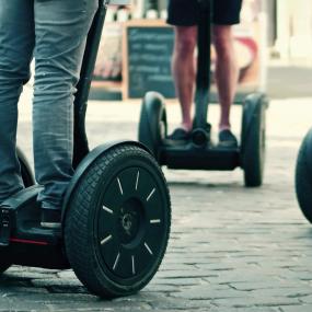 Stag group on a segway tour in Dusseldorf