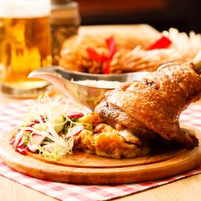 Traditional German meal for your stag do in Dusseldorf